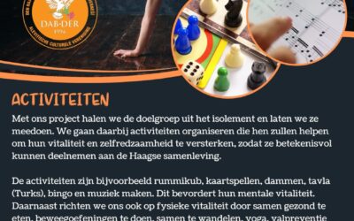 Dabder activiteiten: samen gezond en sociaal